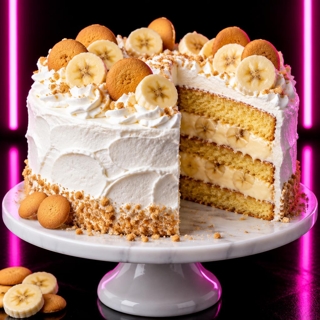 Banana Pudding Cake — Slice